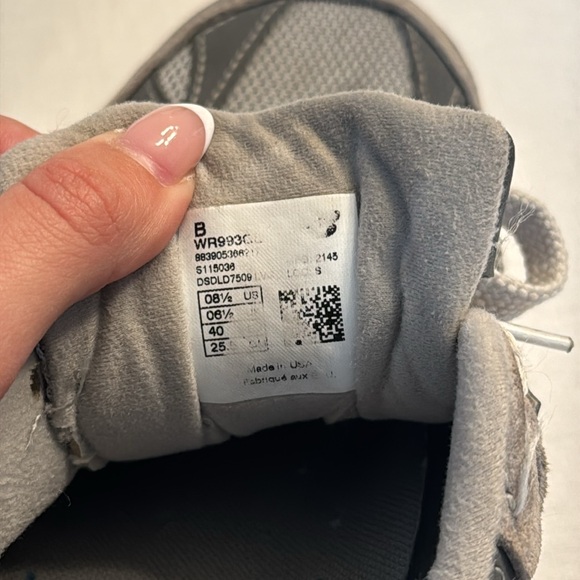 New Balance Womens 993 Made in USA 'Grey' WR993GL "2E" - Picture 7 of 10
